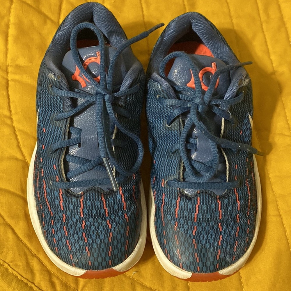 NIKE KD 8 Kevin Durant Athletic Shoes Blue Orange Size 10C